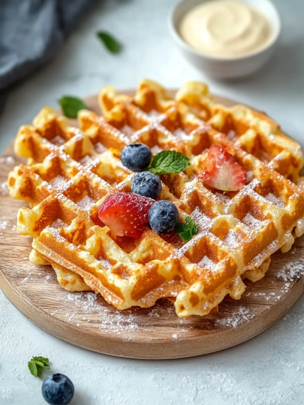 Knusprige Schinken- und Käse-Chaffles: Dein Low-Carb Frühstücksgenuss 3 Knusprige Schinken- und Käse-Chaffles