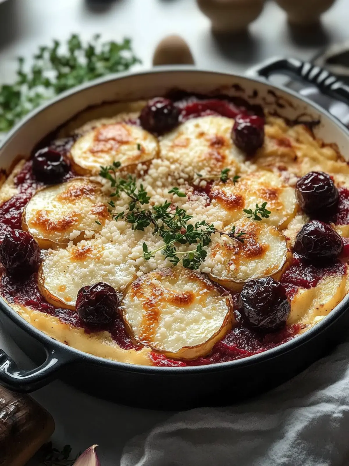 Rote-Bete-Gratin mit Ziegenkäse