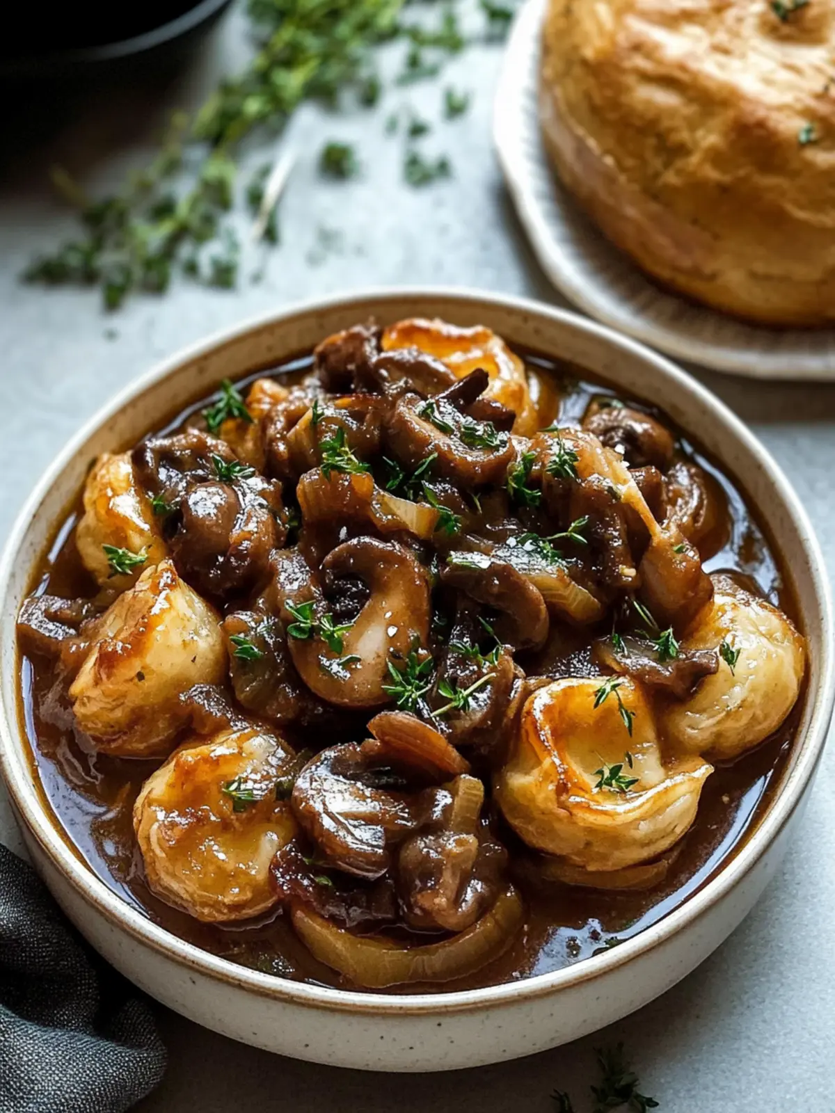 Hochgenuss: Pilzgulasch nach Bourguignon-Art vegetarisch kochen 2 Pilzgulasch nach Bourguignon-Art