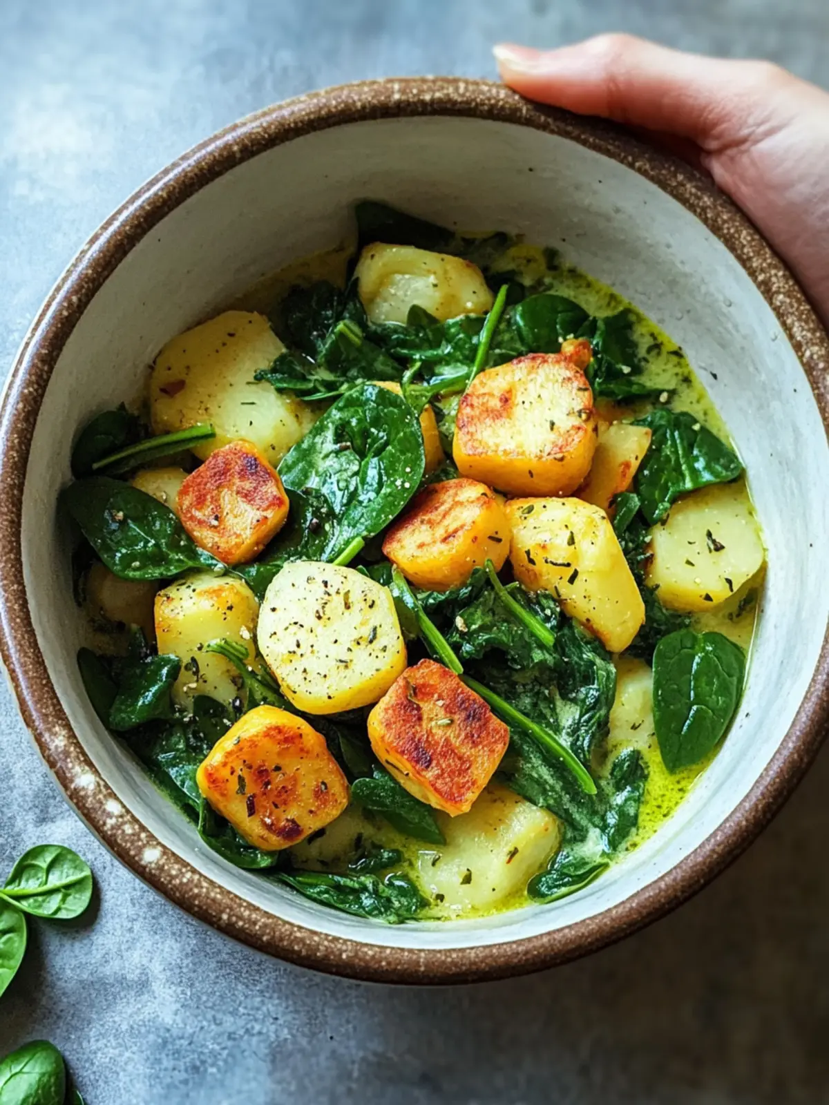 Wärmender Kartoffel- und Spinat-Eintopf für kalte Tage 5 Kartoffel- und Spinat-Eintopf