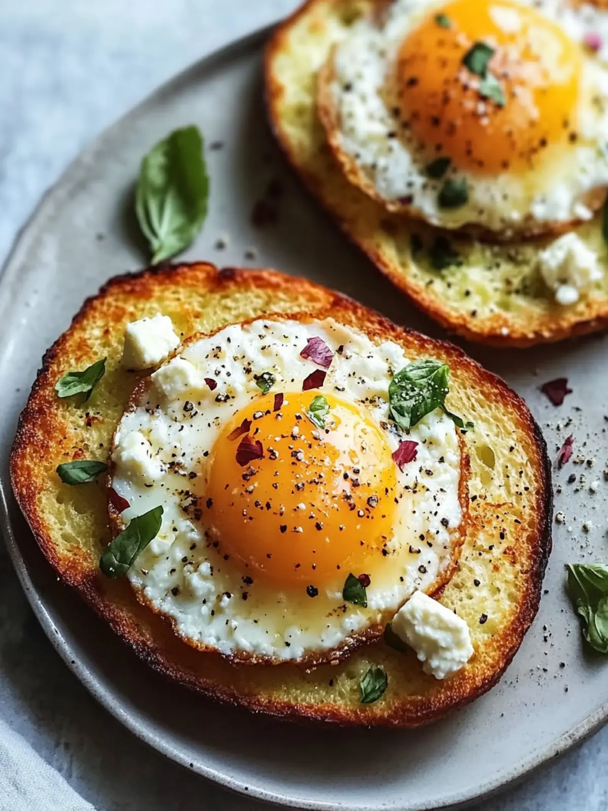 Krosse Feta Brat-Eier: Das schnelle Frühstückserlebnis 2 Krosse Feta Brat-Eier