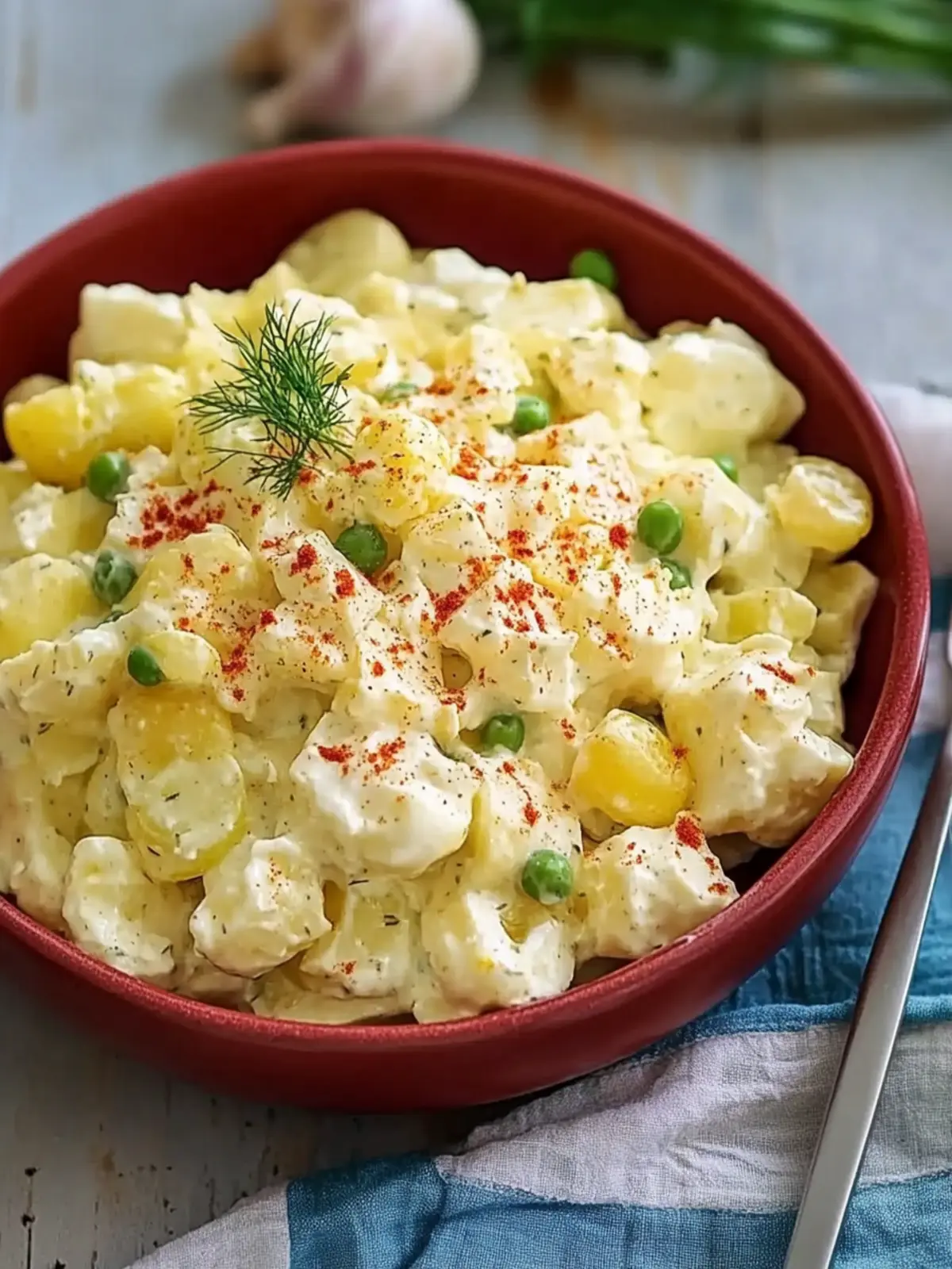 Süßer Amish Kartoffelsalat: Cremig, frisch und unwiderstehlich 2 Süßer Amish Kartoffelsalat