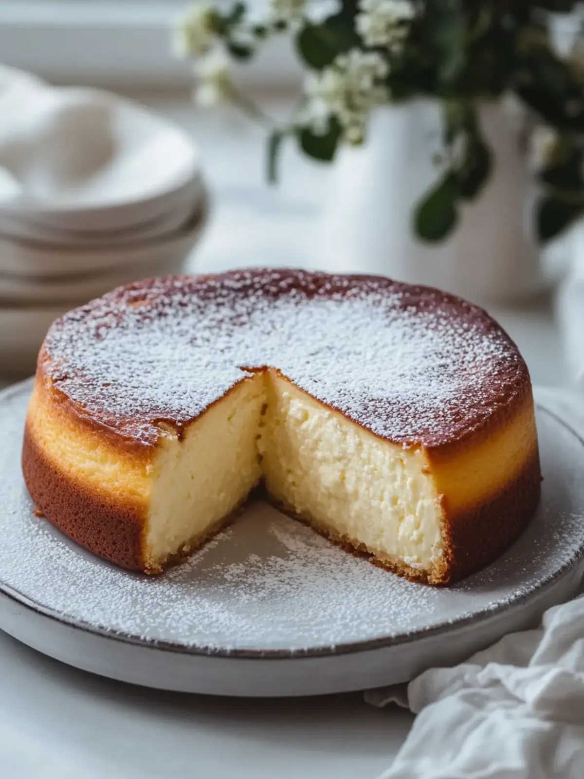 Krustenloser Käsekuchen aus der Heißluftfritteuse: Einfach und Cremig! 5 Krustenloser Käsekuchen aus der Heißluftfritteuse