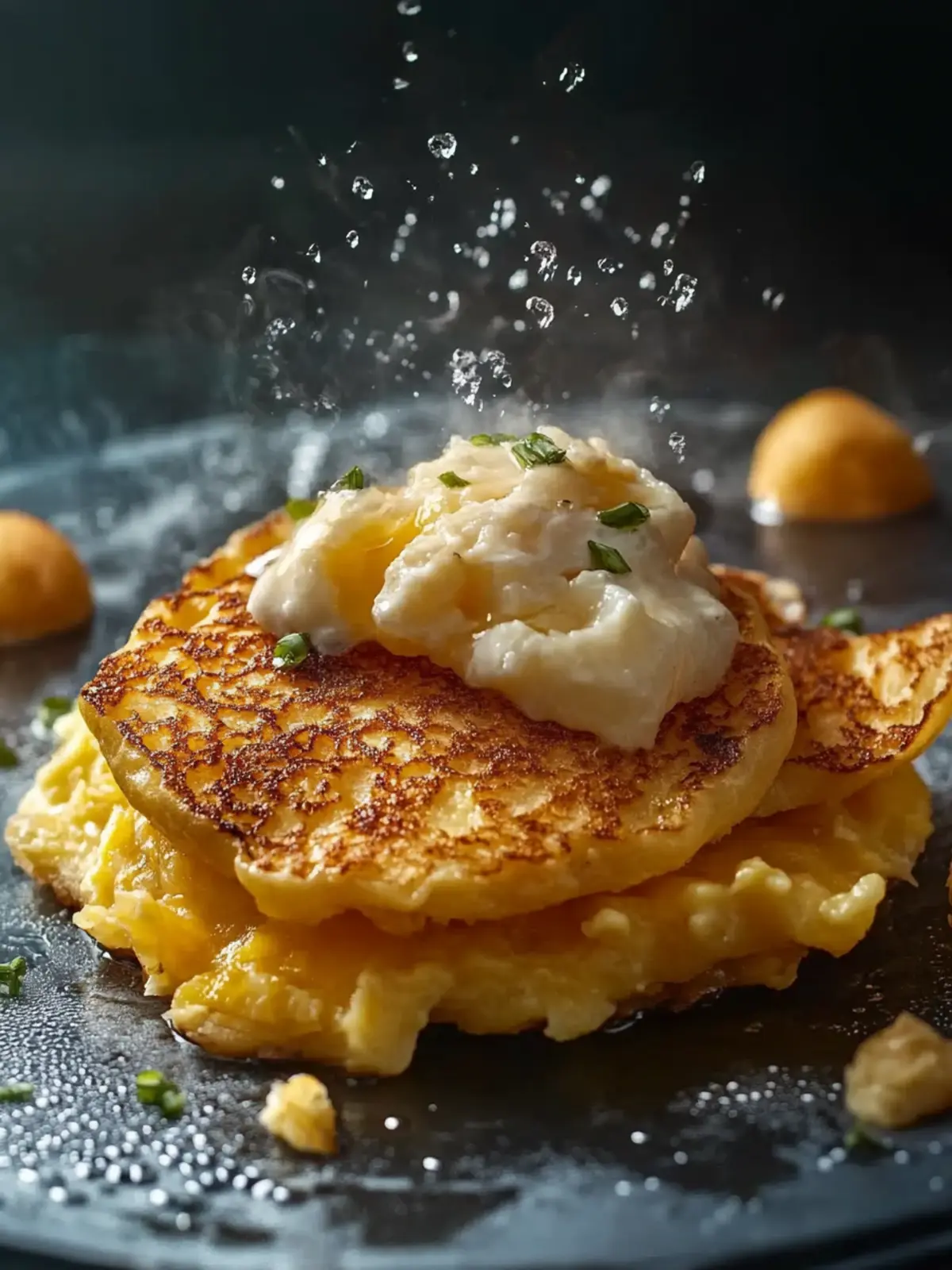 Krosse Kartoffelpuffer mit herzhaftem Fleischfüllung entdecken 5 Kartoffelpuffer