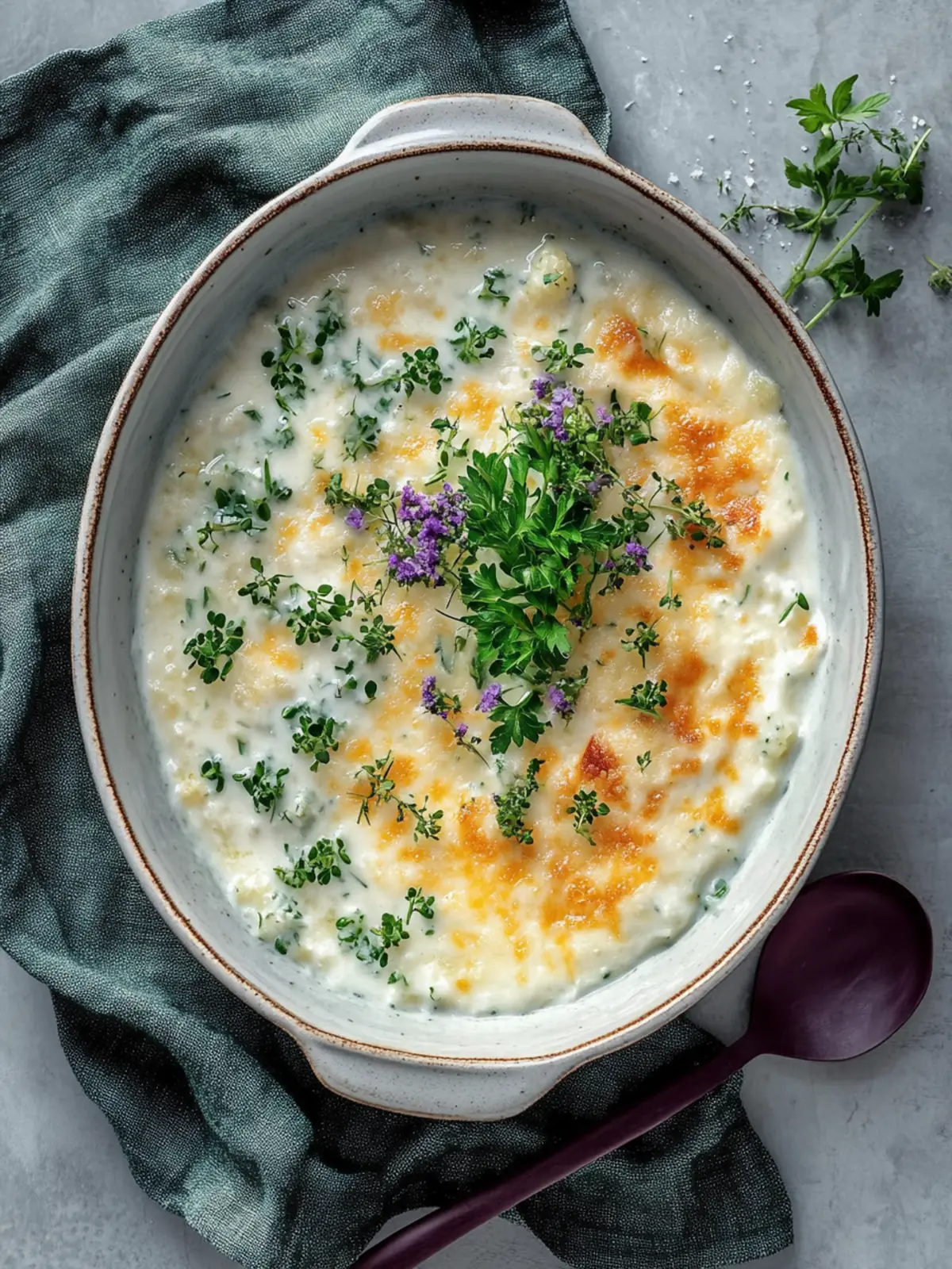 Cremiges Hähnchen Blumenkohlreis Auflauf für jede Gelegenheit 4 Cremiges Hähnchen Blumenkohlreis Auflauf