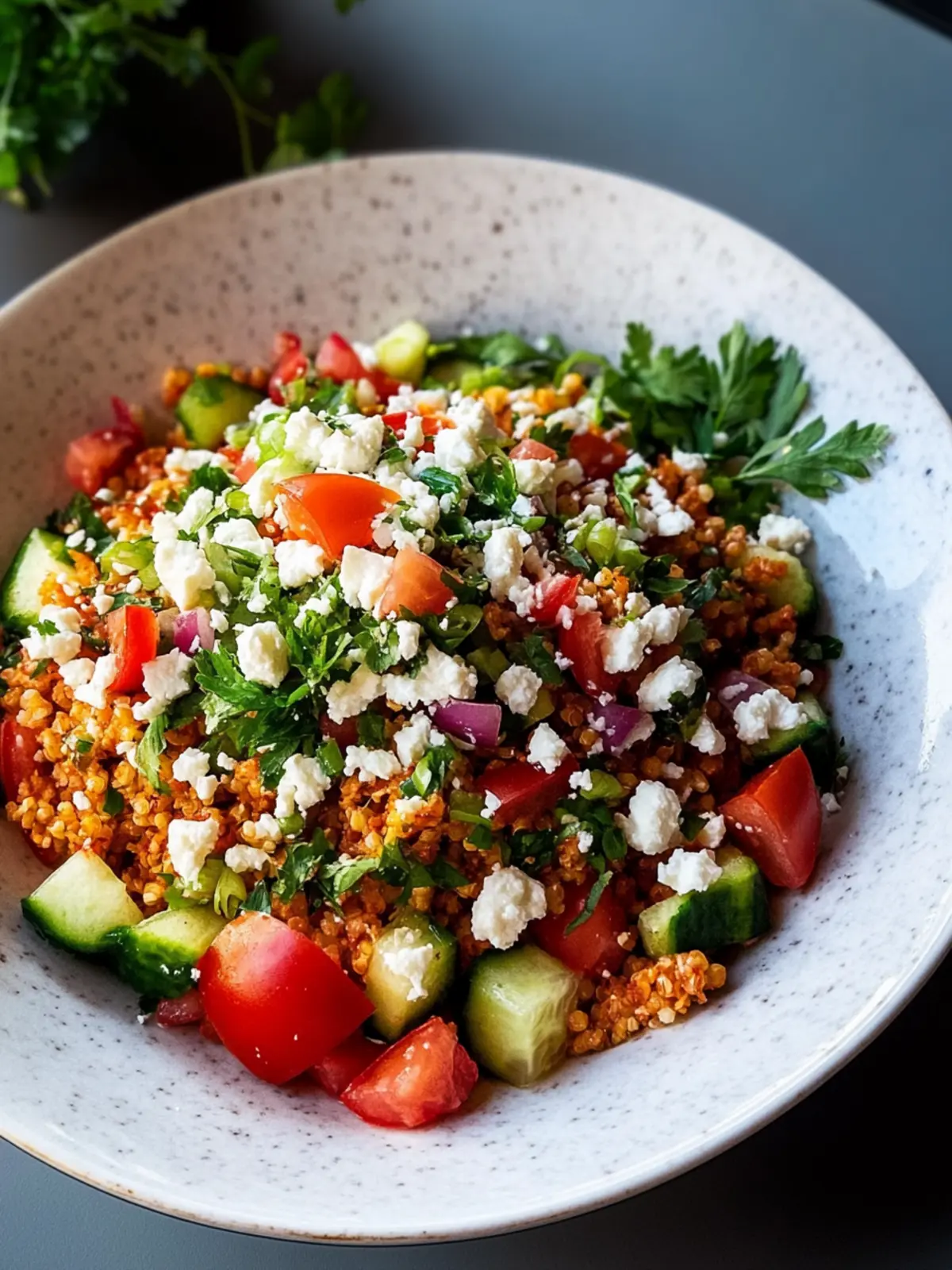 Orientalischer Rote Linsensalat mit Feta – Gesund und Lecker! 3 Orientalischer Rote Linsensalat mit Feta