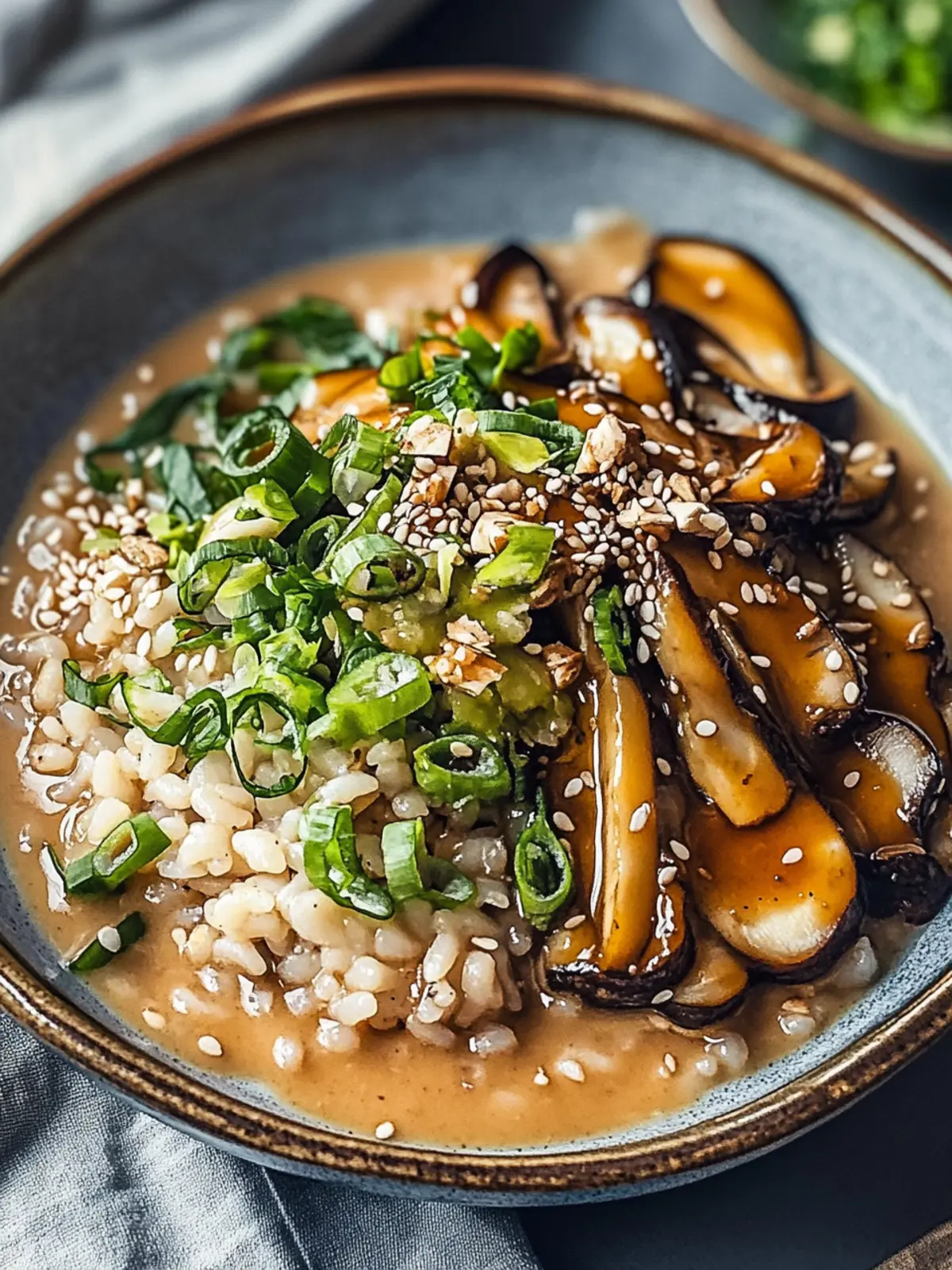 Miso und Pilz knuspriger Reis: Veganes Comfort Food Deluxe 2 Miso und Pilz knuspriger Reis