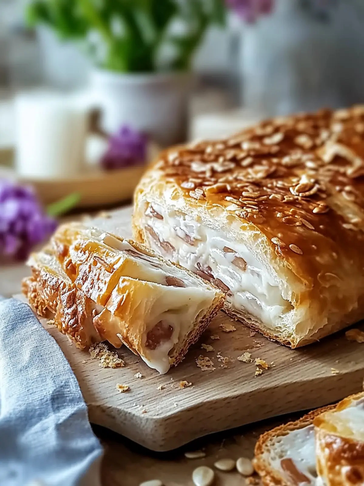 Krosse Blätterteig, Schinken und Käse – Schnell & Einfach genießen 2 Krosse Blätterteig, Schinken und Käse