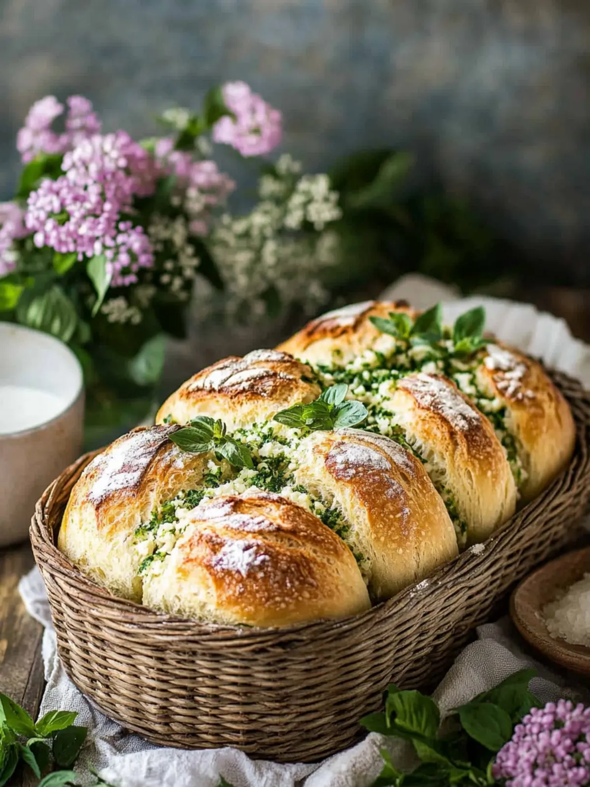 Wilder Knoblauch Zupfbrot