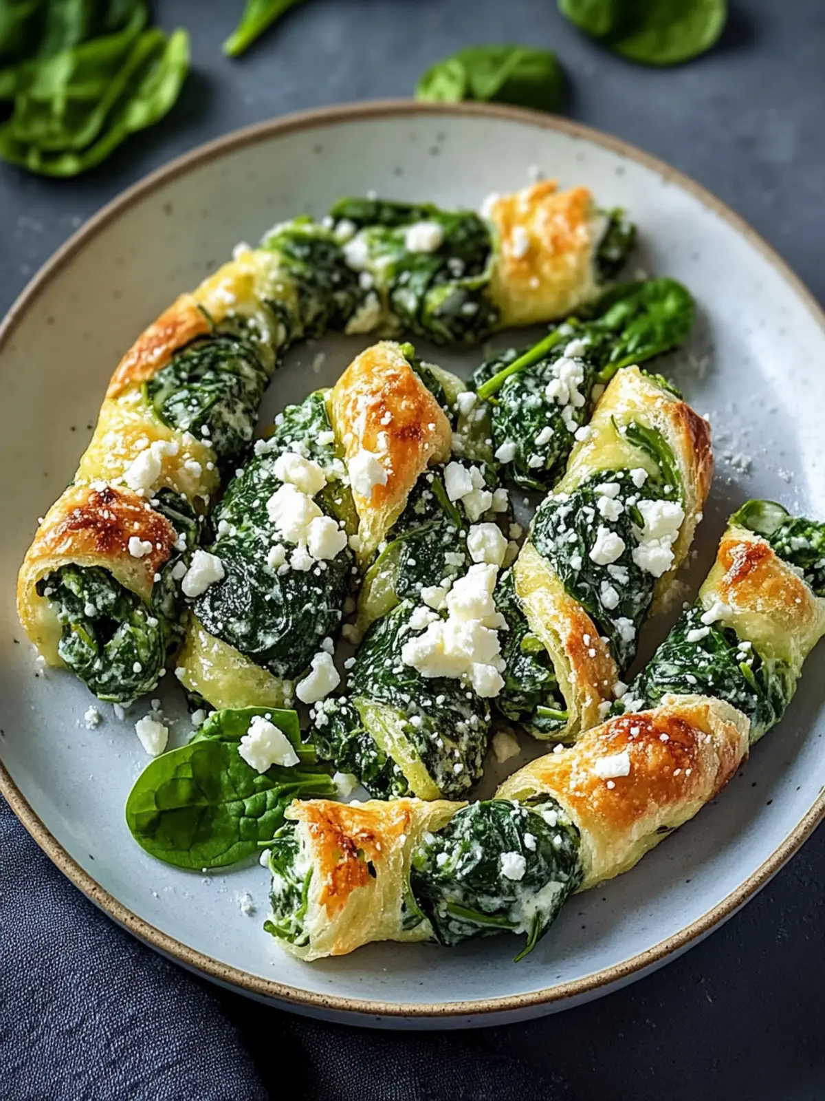 Köstliche Spinat- und Feta-Blätterteig-Drehbar für jede Party 4 Leckere Spinat- und Feta-Blätterteig-Drehbar