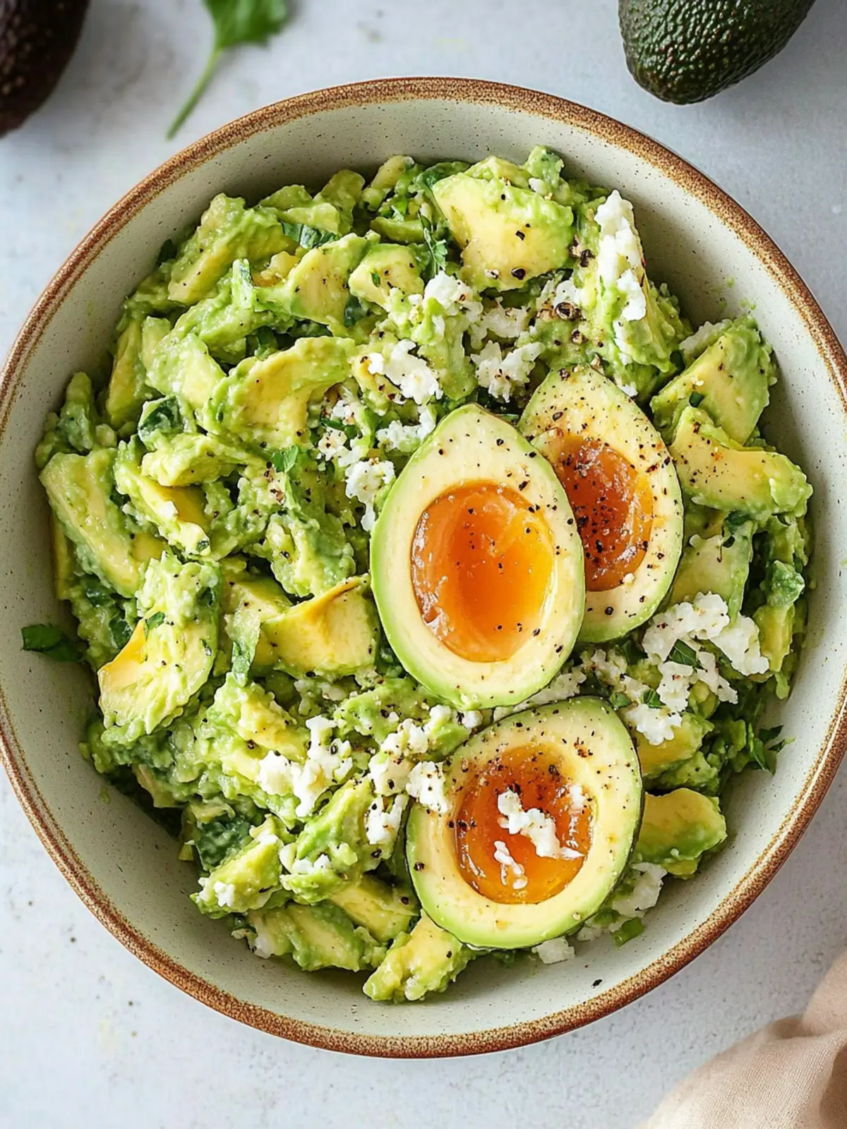 Schneller Avocado Eiersalat für gesundes Wohlfühlessen 3 Avocado Eiersalat