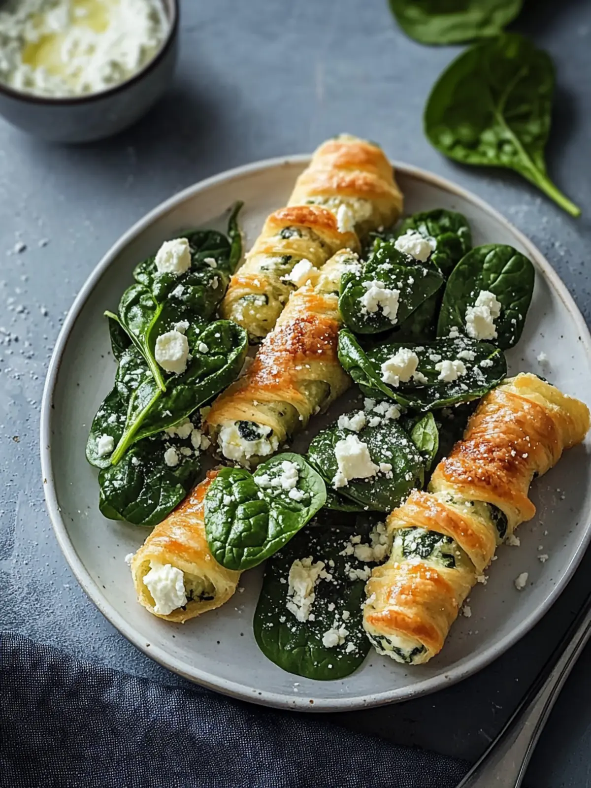 Köstliche Spinat- und Feta-Blätterteig-Drehbar für jede Party 3 Leckere Spinat- und Feta-Blätterteig-Drehbar