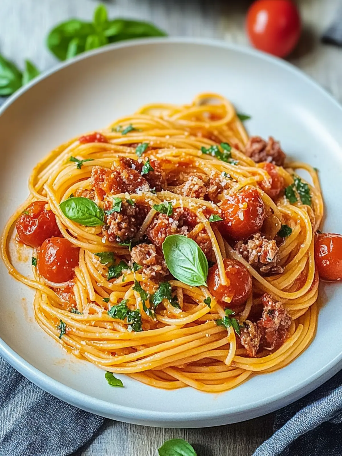 Aromatische Tomatennudeln mit zartem Rindfleisch – Einfach unwiderstehlich! 4 Aromatische Tomatennudeln mit zartem Rindfleisch