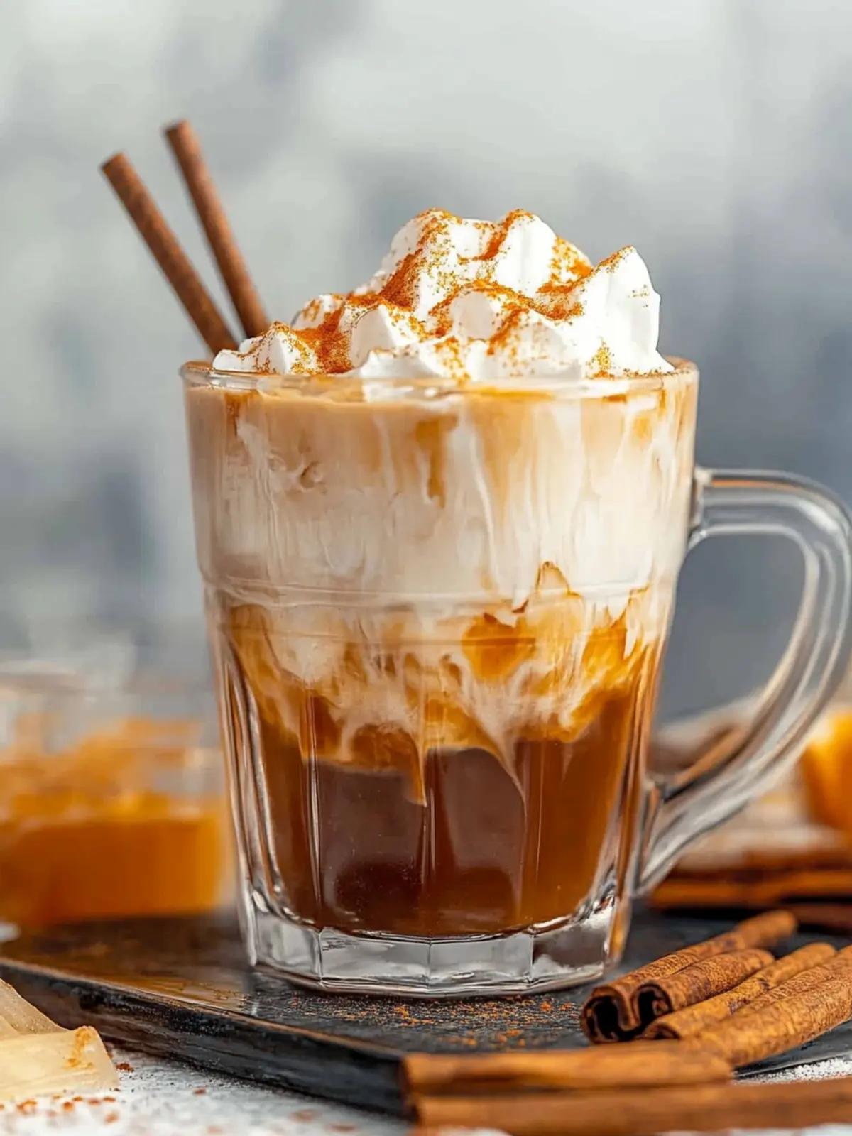 Cremiger Eiskalter Kürbisgewürz Latte – Vegane Herbstfreude 2 Cremiger Eiskalter Kürbisgewürz Latte