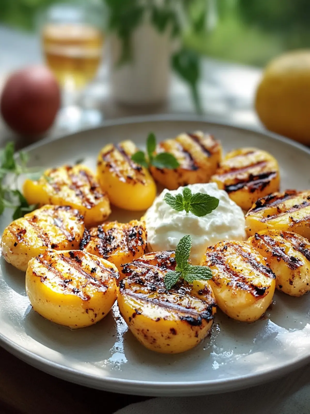 Gegrillte Pfirsiche mit Joghurt und Honig – Erfrischender Genuss für den Sommer 3 Gegrillte Pfirsiche mit Joghurt und Honig