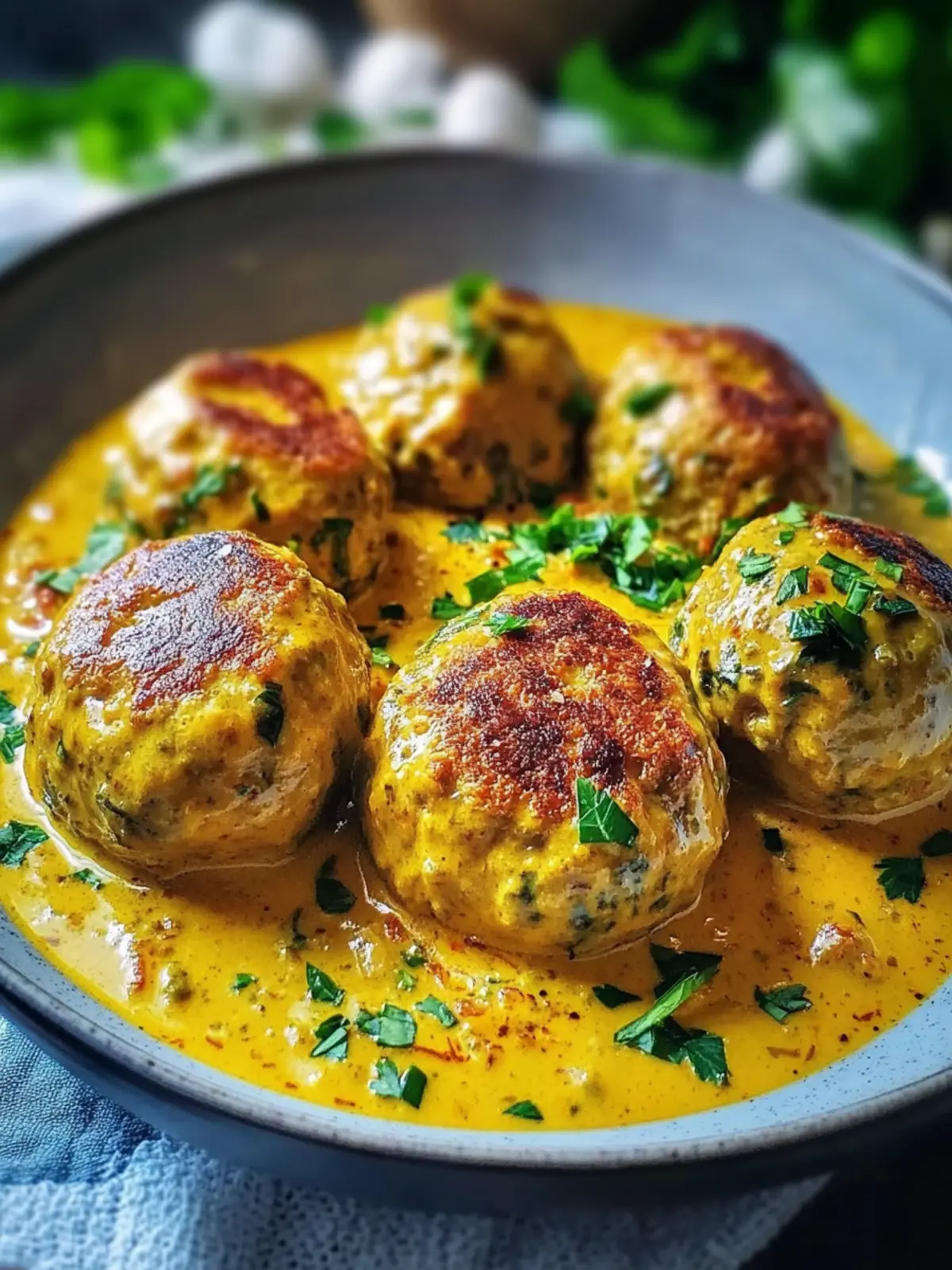 Vegane Linsenklöße in Currysauce: Der Genuss für Alle 3 Vegane Linsenklöße in Currysauce