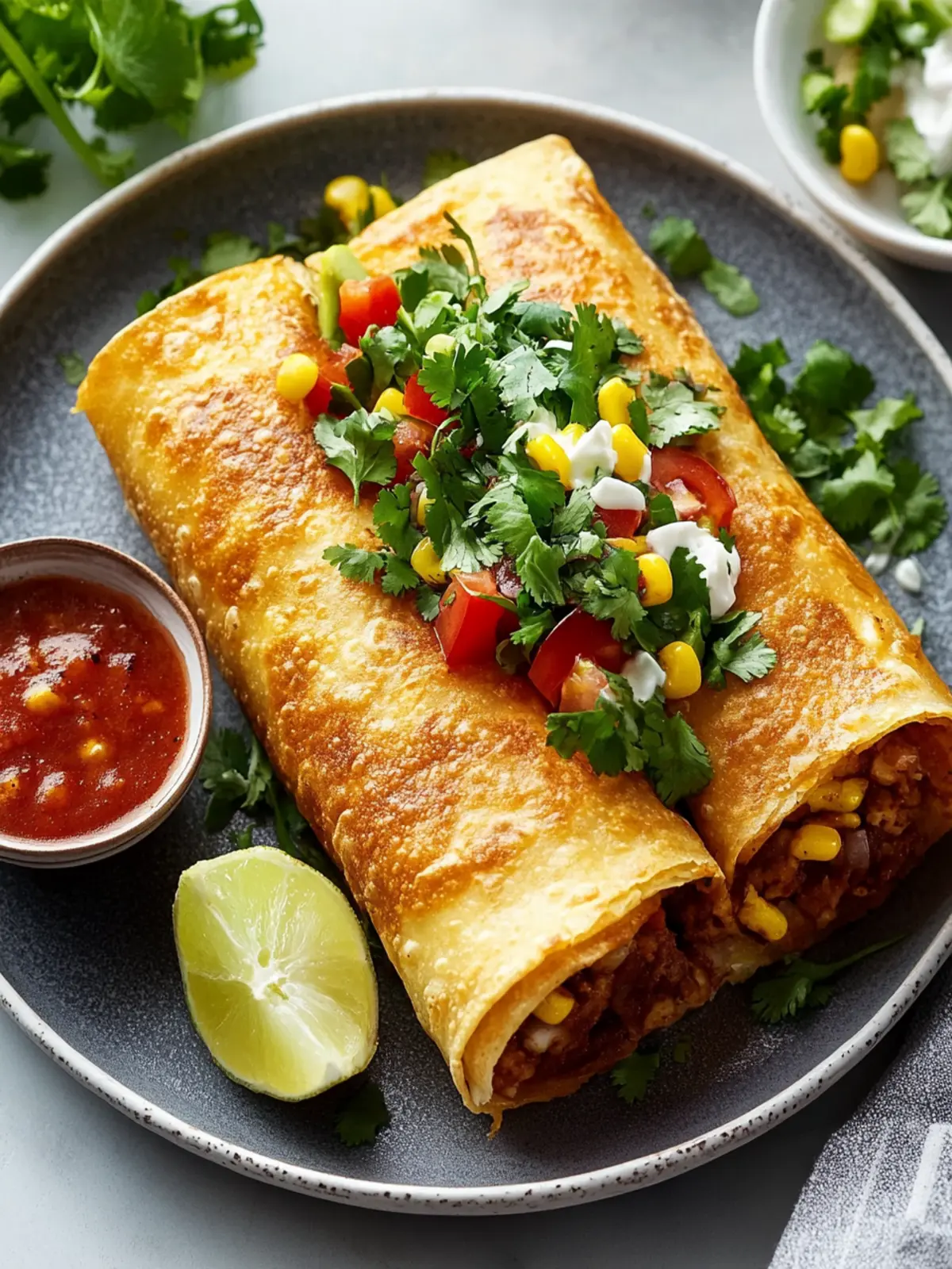 Knusprige Frühstücks-Chimichangas für den perfekten Morgen 3 Knusprige Frühstücks-Chimichangas