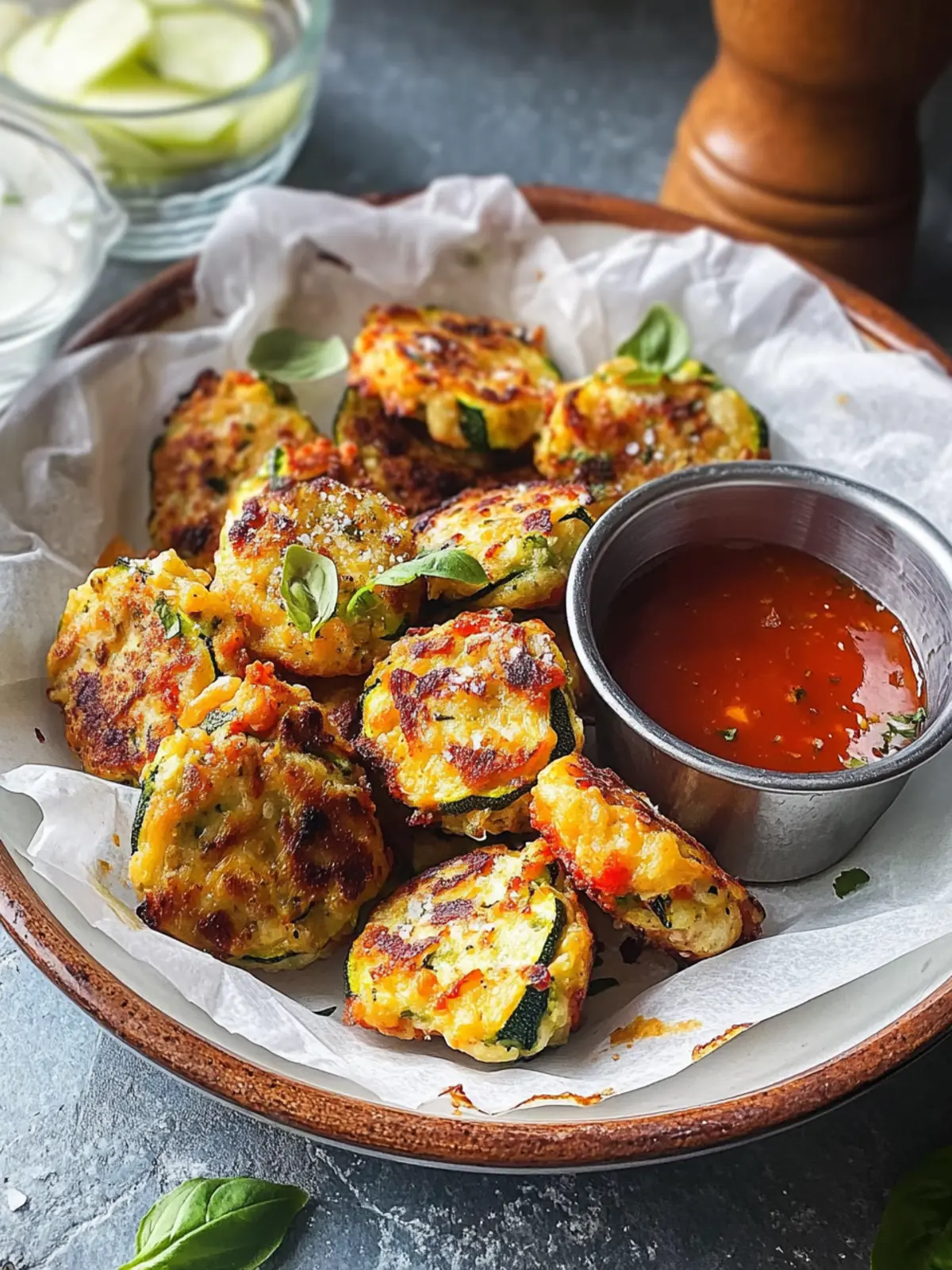 Knusprige Zucchini-Gemüse-Plätzchen für gesunde Snacks 3 Knusprige Zucchini-Gemüse-Plätzchen