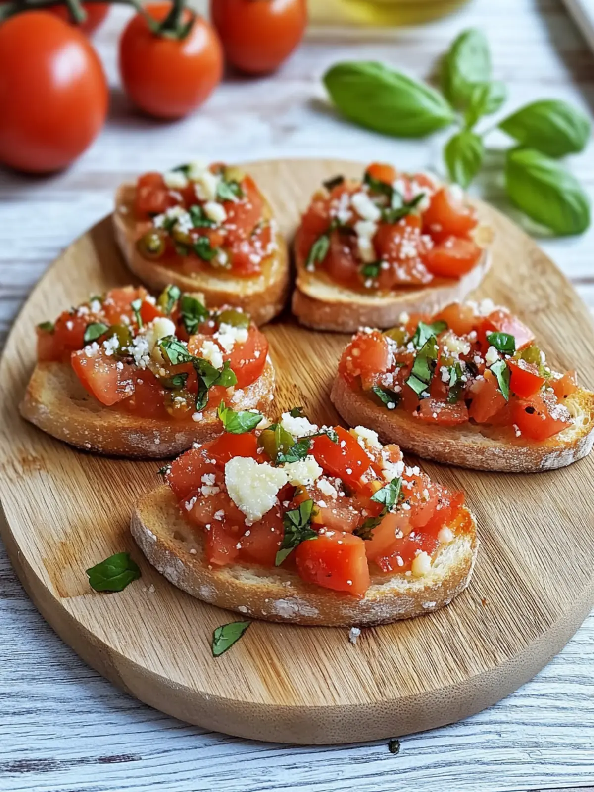 Bruschetta mit Tomaten und Knoblauchöl: Frischer Genuss für jeden Anlass 3 Bruschetta mit Tomaten und Knoblauchöl