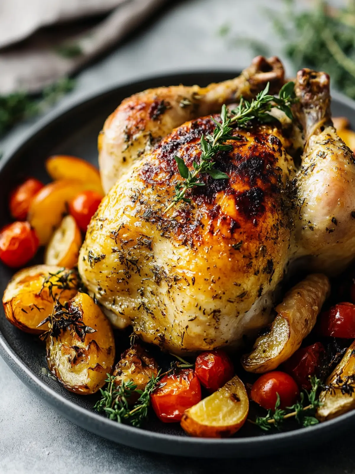 Saftiges Römertopf Kräuterhähnchen: Ein Fest für die Sinne 2 Saftiges Römertopf Kräuterhähnchen