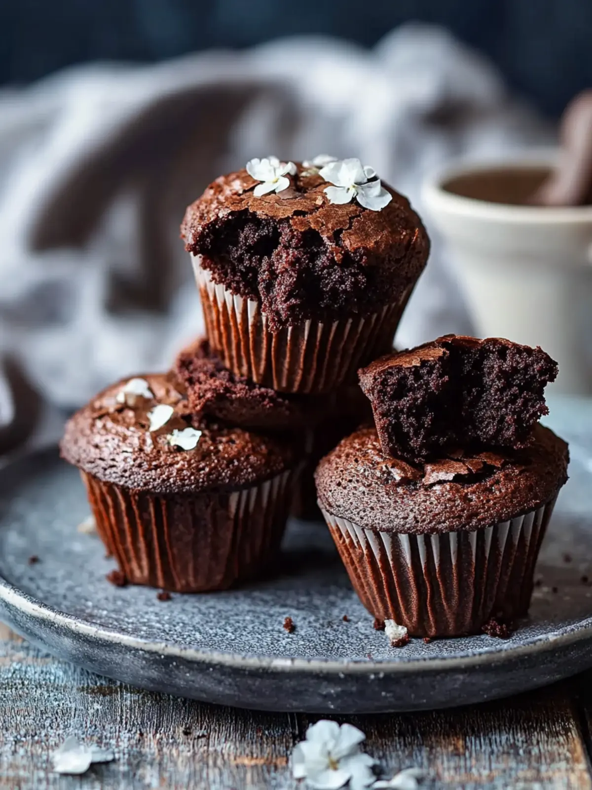Feuchte Brownie-Muffins für unvergleichlichen Schokoladengenuss 4 Feuchte Brownie-Muffins