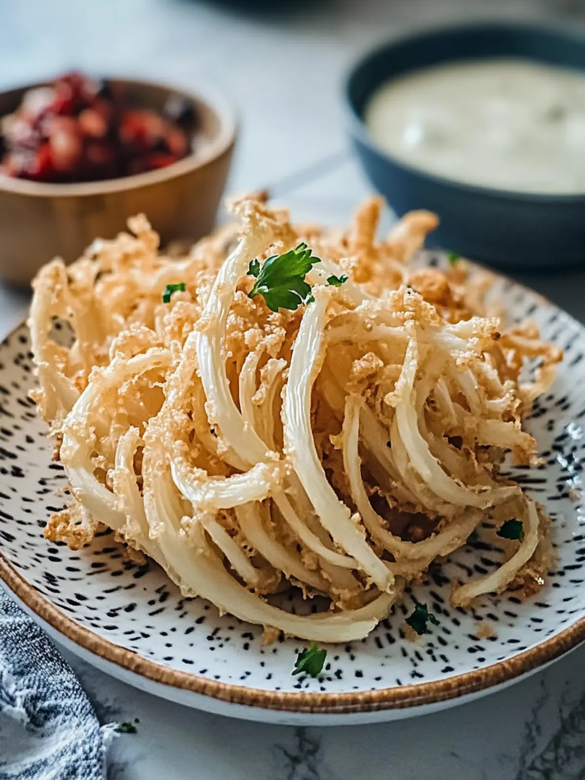 Knusprige Enoki-Pilz-Nuggets für Gemüse-Liebhaber