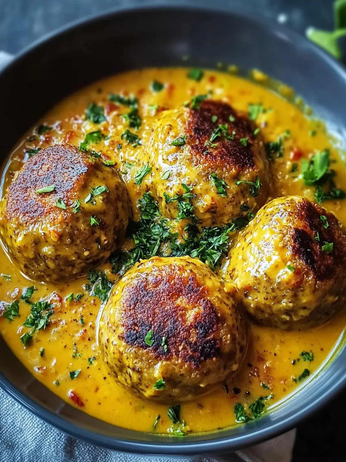 Vegane Linsenklöße in Currysauce: Der Genuss für Alle 2 Vegane Linsenklöße in Currysauce