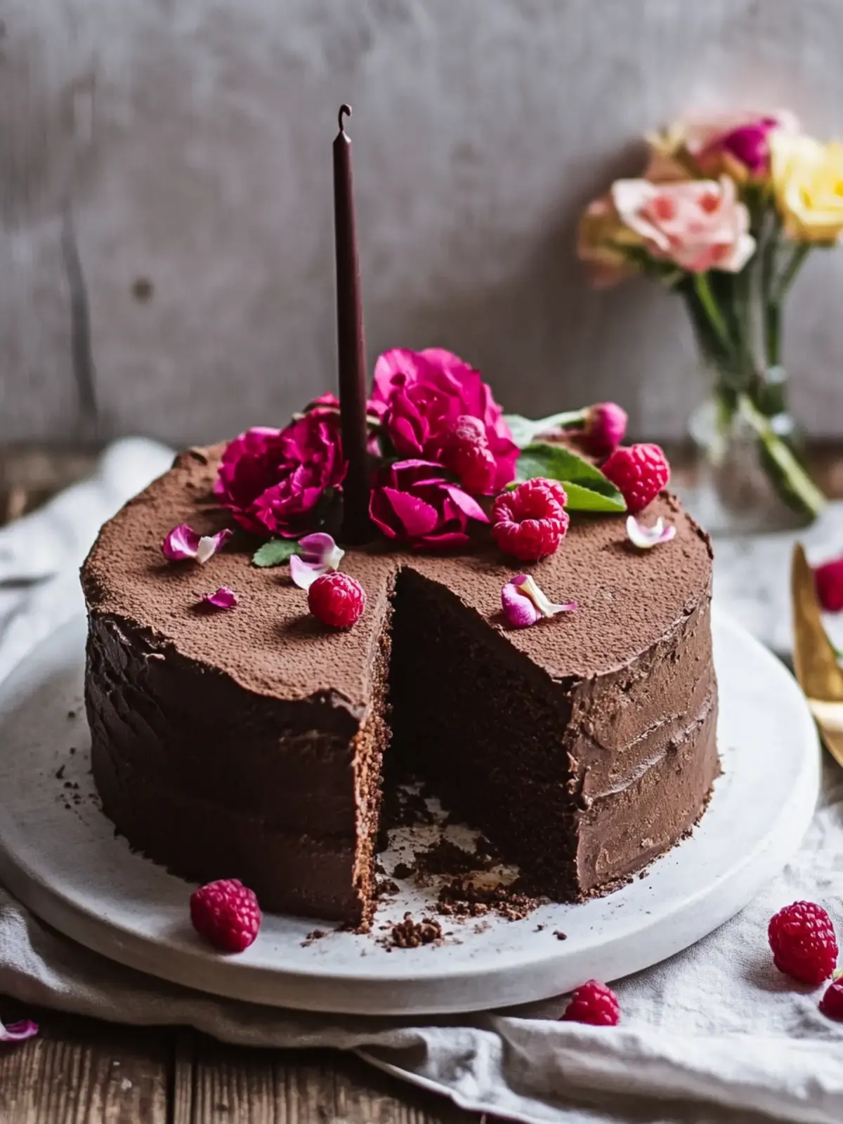 Zweistöckiger Schokoladenkuchen für unvergessliche Feiern 2 Zweistöckiger Schokoladenkuchen