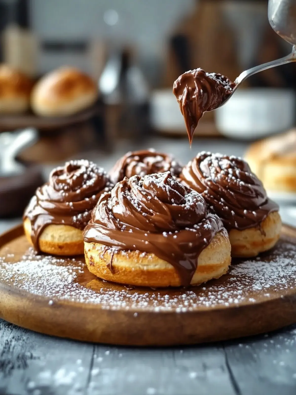 Himmlische Nutella Zimtschnecken für ein süßes Frühstück 2 Nutella Zimtschnecken