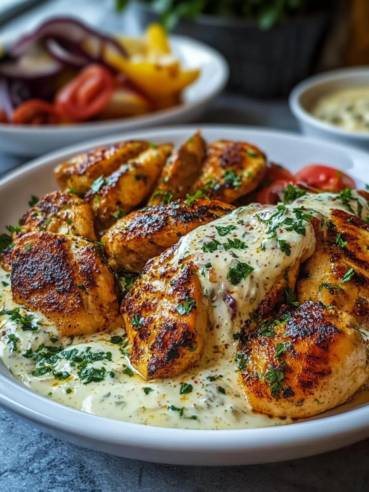 Türkisches Hähnchen mit cremiger Weißsauce für Familienfreuden 5 Türkisches Hähnchen mit cremiger Weißsauce