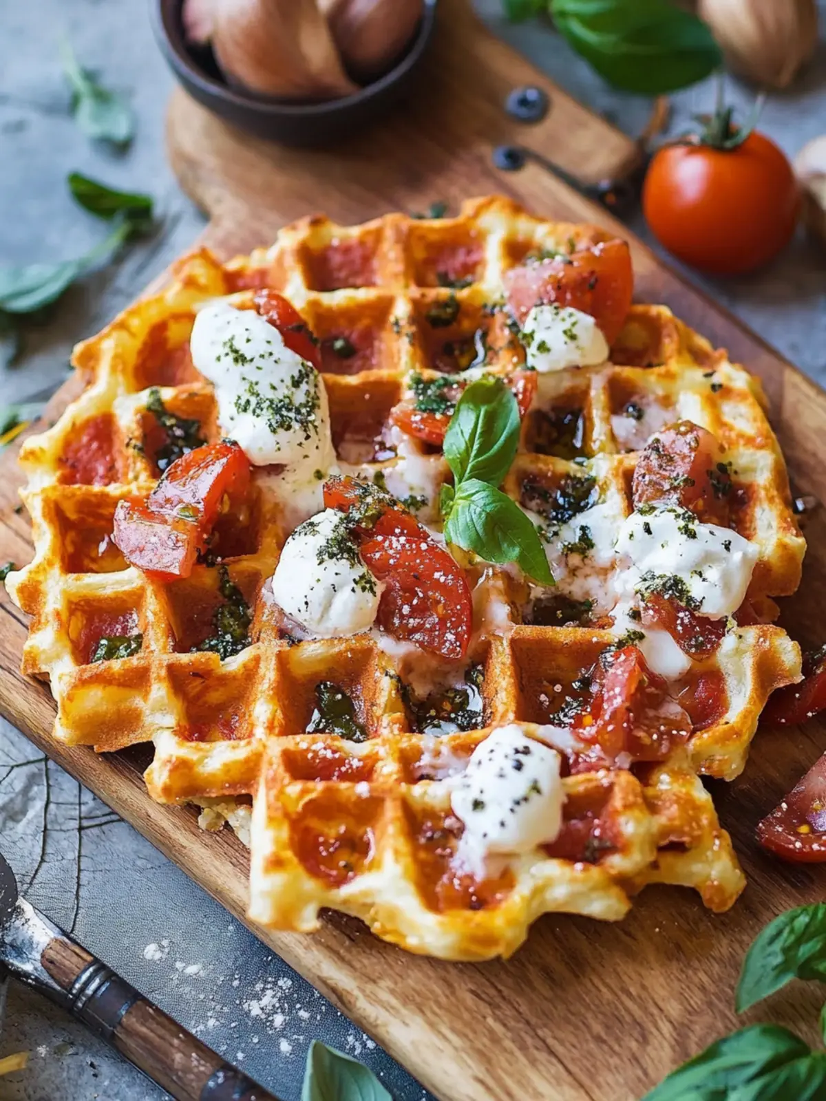 Mach deine eigenen Pizza-Waffeln