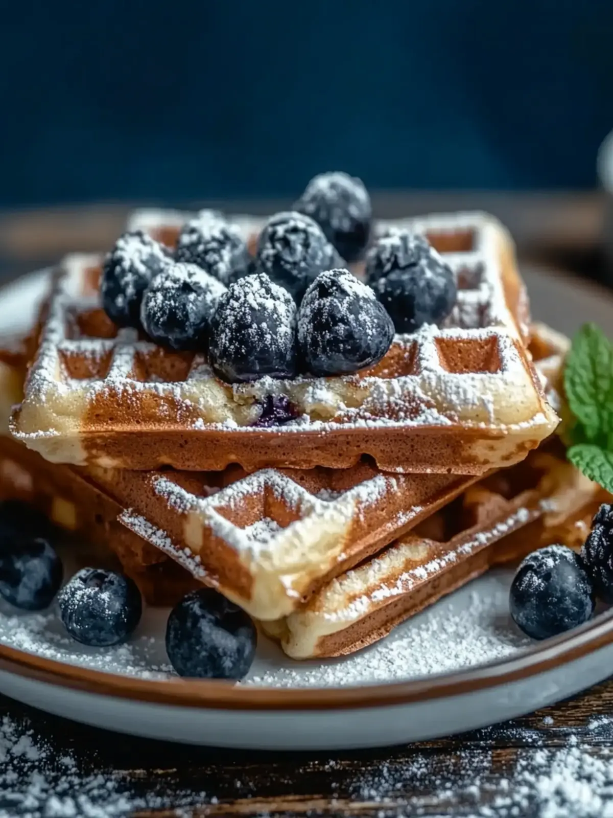 Fluffige Schoko-Waffeln mit Zimt für den perfekten Genuss 2 Fluffy Chocolate Waffles with Cinnamon