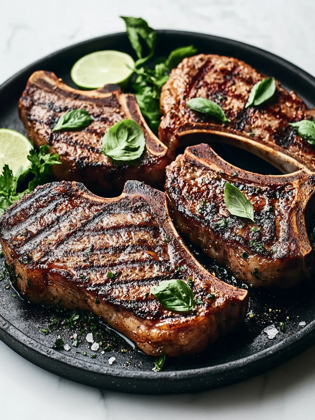 Saftige gegrillte Lammkoteletts mit aromatischer Marinade 3 Gegrillte Lammkoteletts