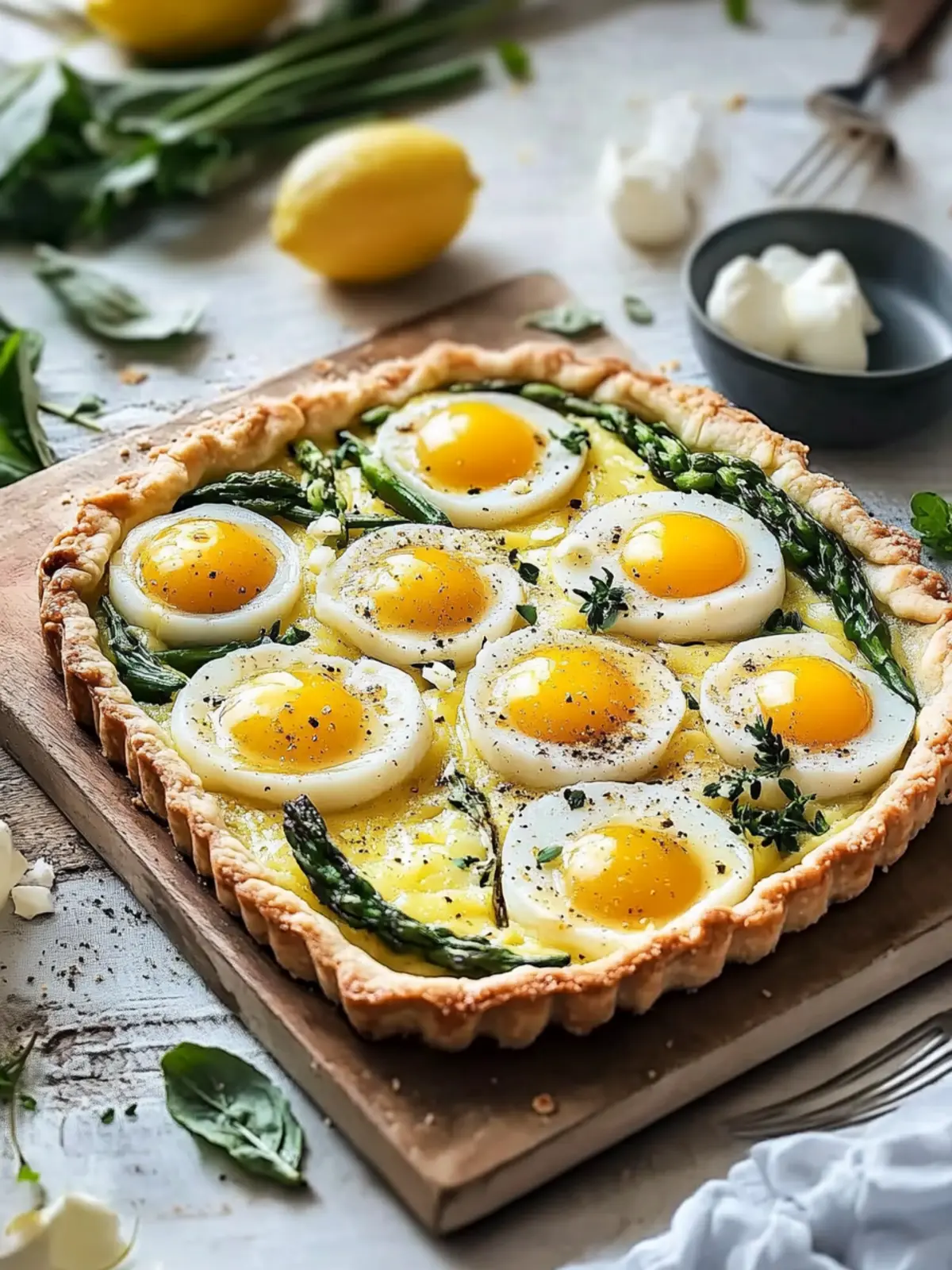 Blätterteig Spargel Eier Tarte für den perfekten Brunch 5 Blätterteig Spargel Eier Tarte