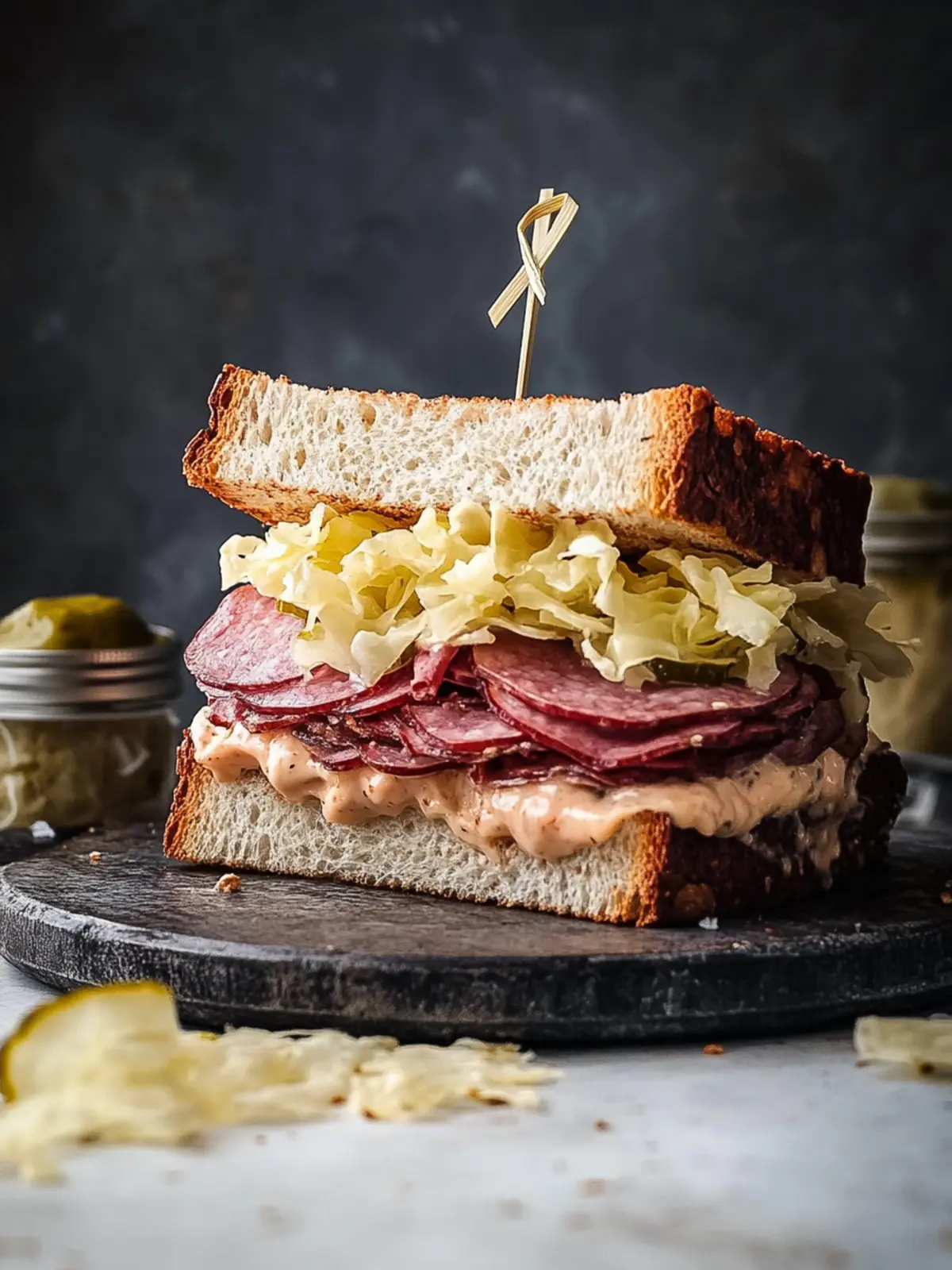 Klassisches Reuben-Sandwich: Schneller Genuss für zuhause 4 Reuben-Sandwich