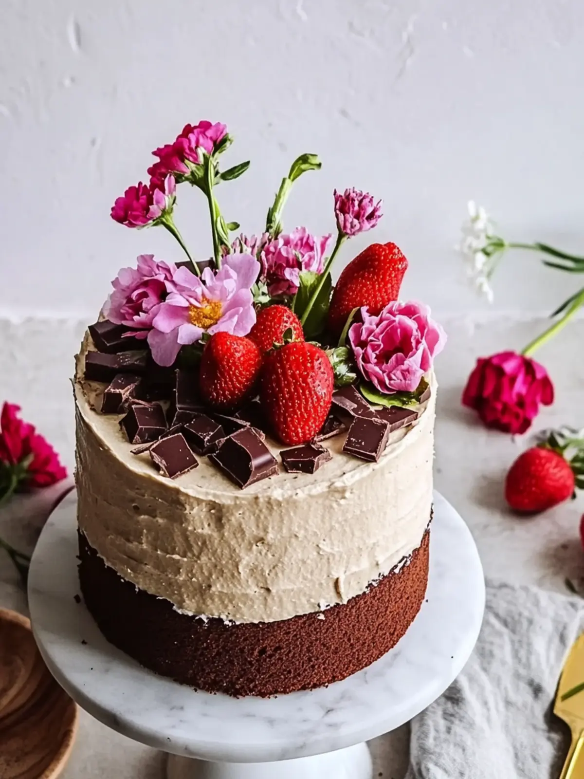 Zweistöckiger Schokoladenkuchen für unvergessliche Feiern 5 Zweistöckiger Schokoladenkuchen