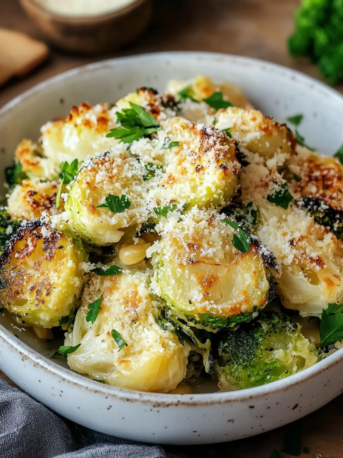 Herzhafte Parmesan geröstete Rosenkohl für echte Genießer 3 Herzhafte Parmesan geröstete Rosenkohl