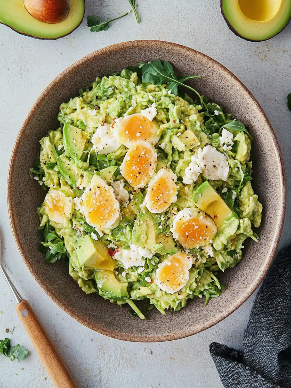 Schneller Avocado Eiersalat für gesundes Wohlfühlessen 4 Avocado Eiersalat
