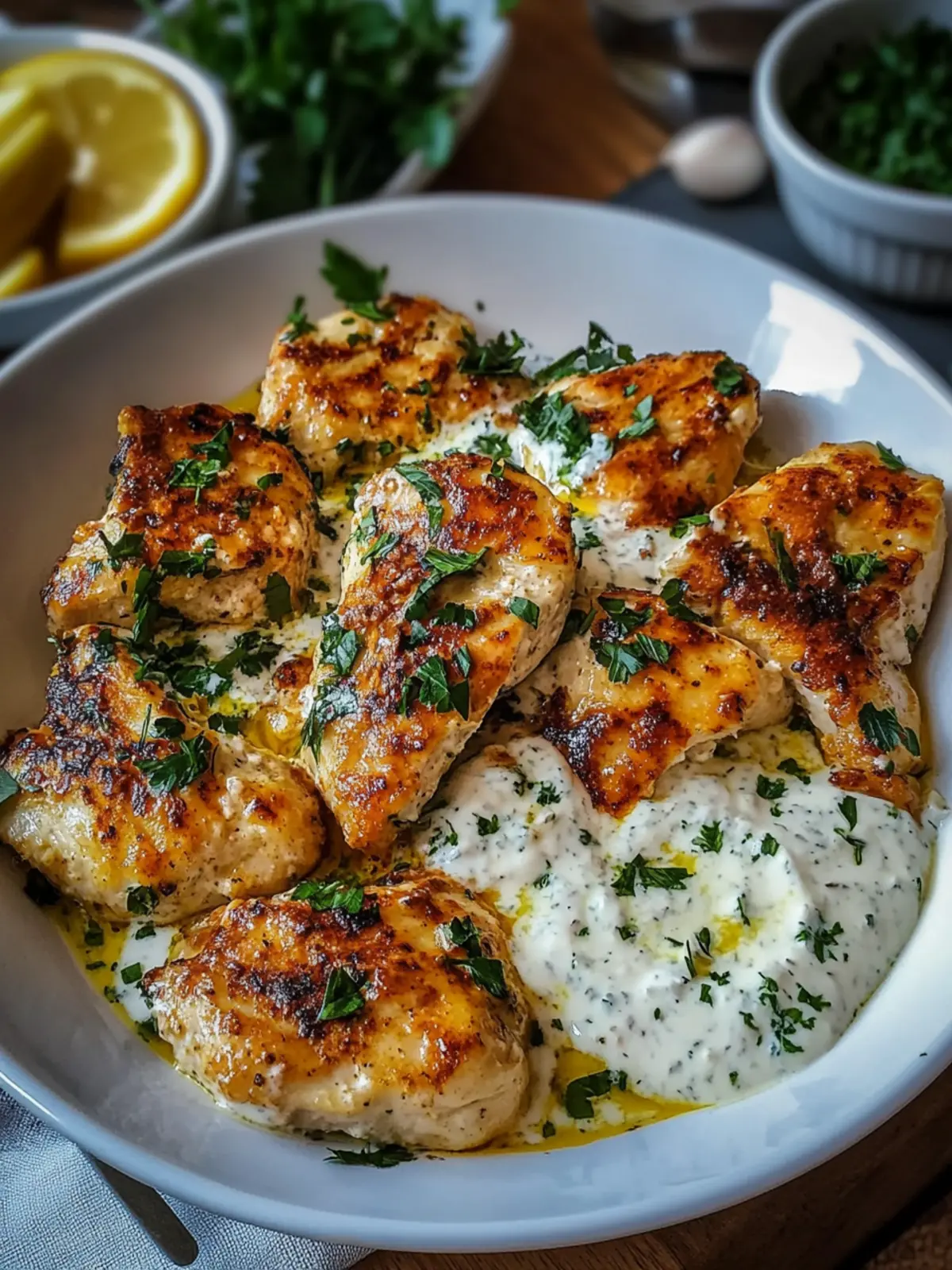 Türkisches Hähnchen mit cremiger Weißsauce für Familienfreuden 3 Türkisches Hähnchen mit cremiger Weißsauce