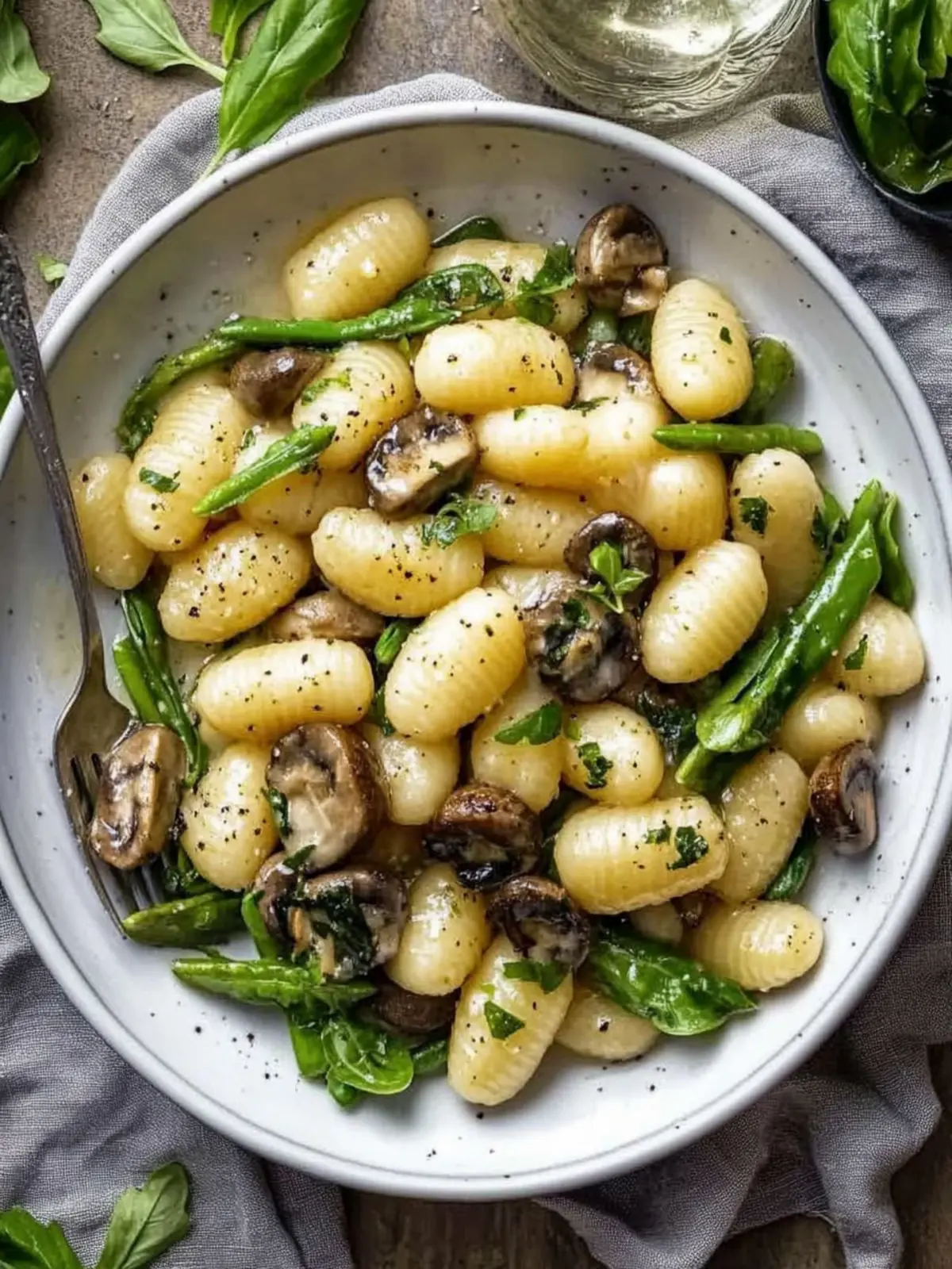 Blechpfanne Spargel Champignon Gnocchi für genussvolle Abende 3 Blechpfanne Spargel Champignon Gnocchi