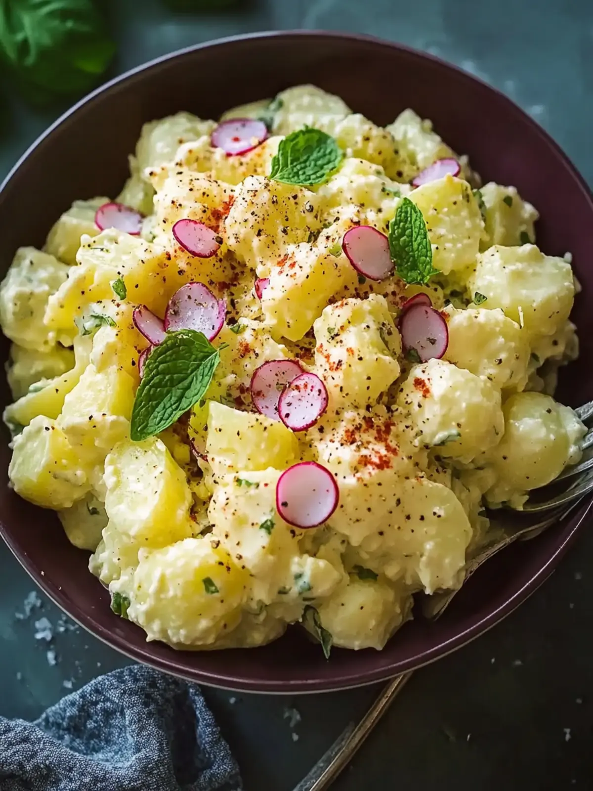 Süßer Amish Kartoffelsalat: Cremig, frisch und unwiderstehlich 4 Süßer Amish Kartoffelsalat