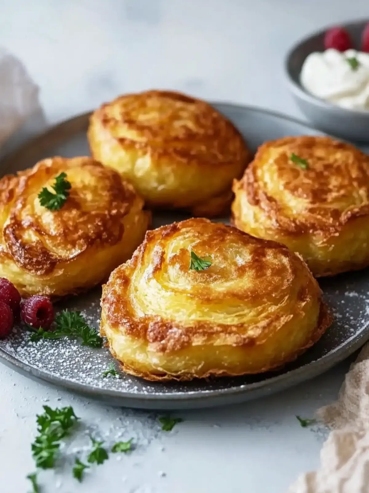 Krosse Kartoffelpuffer mit herzhaftem Fleischfüllung entdecken 2 Kartoffelpuffer