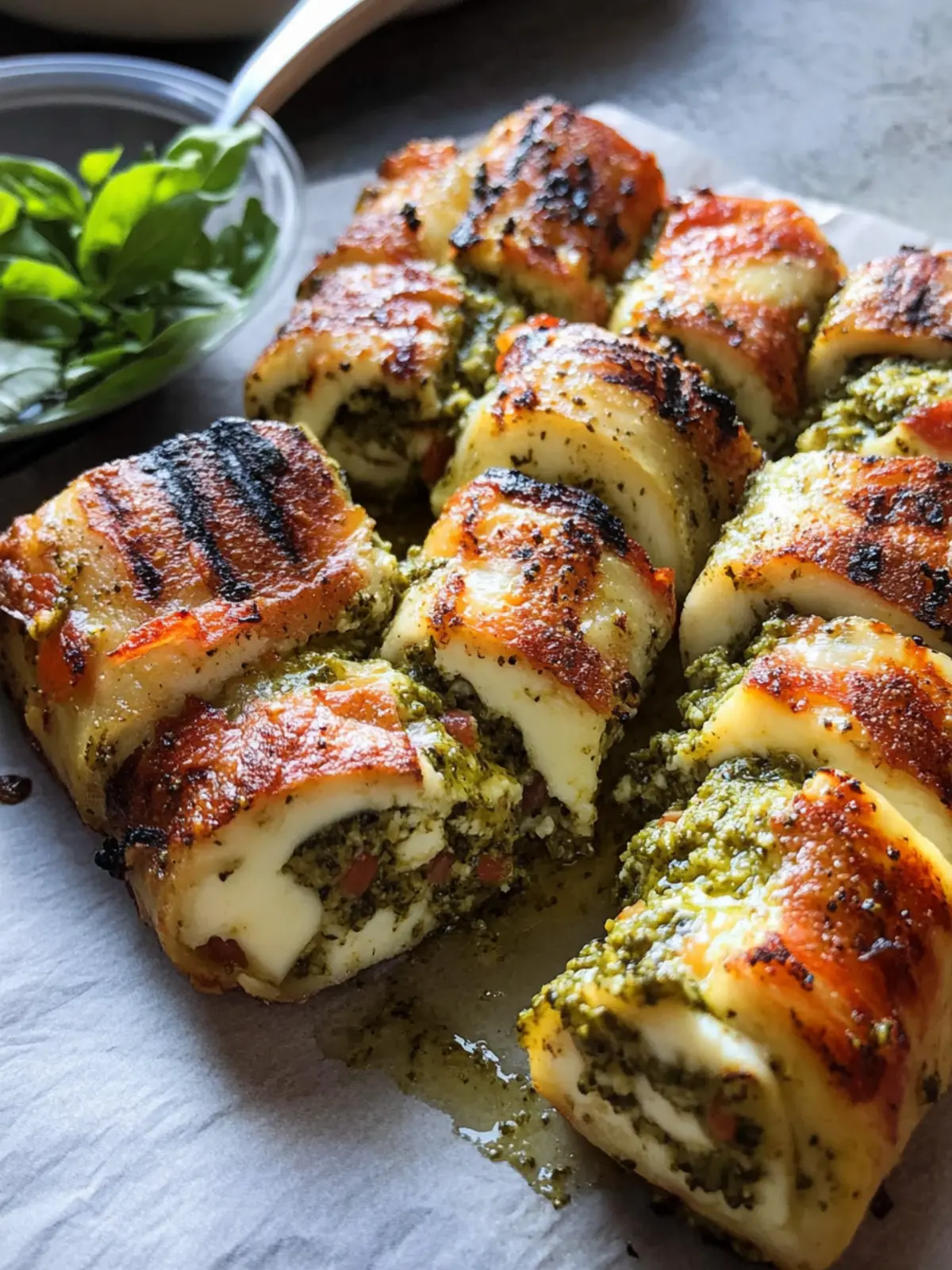 Pesto Käse-Röllchen: Leckere Snack-Überraschung für Zuhause 4 Pesto Käse-Röllchen