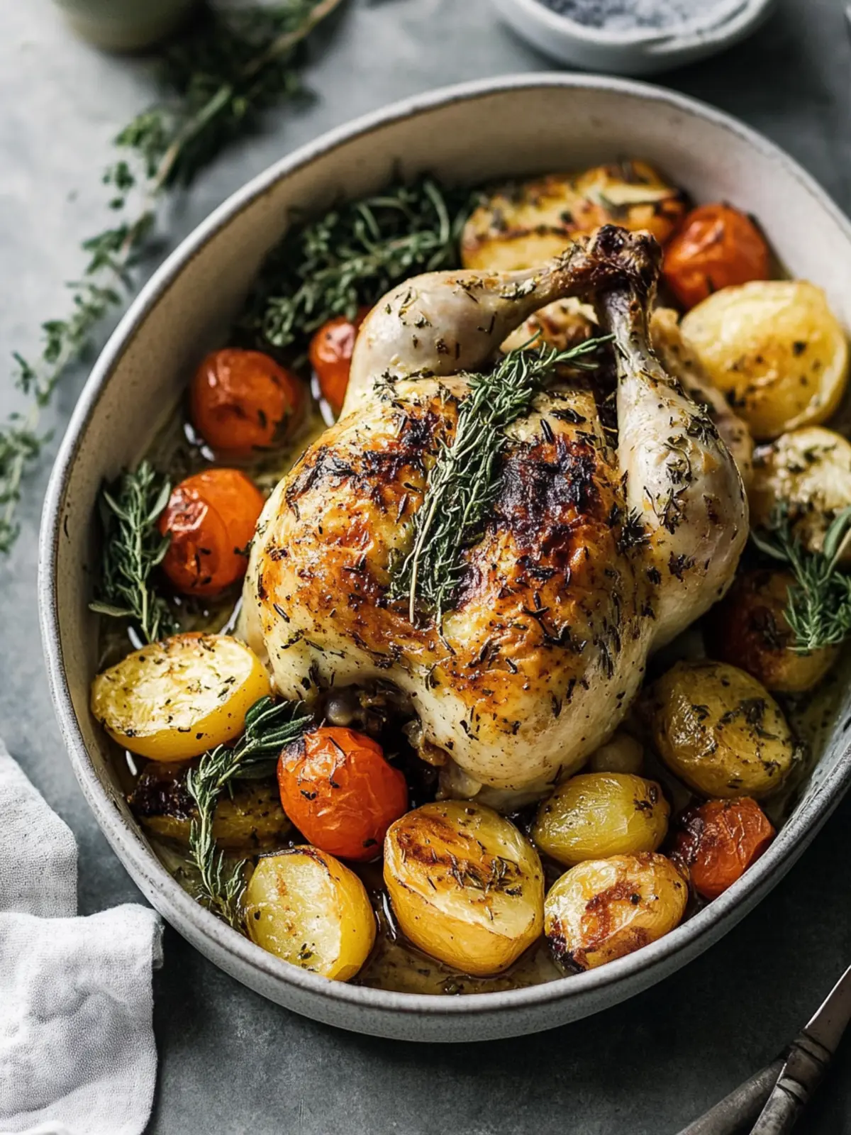 Saftiges Römertopf Kräuterhähnchen: Ein Fest für die Sinne 3 Saftiges Römertopf Kräuterhähnchen