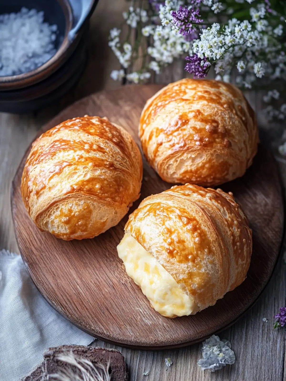 Käsebrötchen wie aus der Bäckerei – Fluffig und Lecker! 3 Käsebrötchen wie aus der Bäckerei