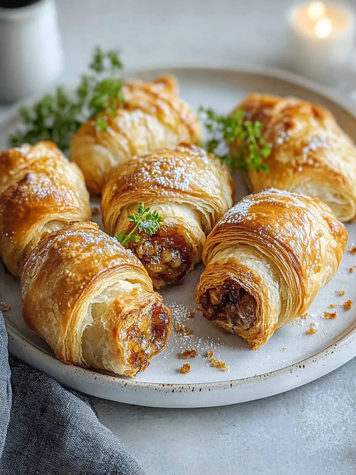 Goldene Blätterteig-Wurstrollen: Einfach und unwiderstehlich lecker 3 Goldene Blätterteig-Wurstrollen