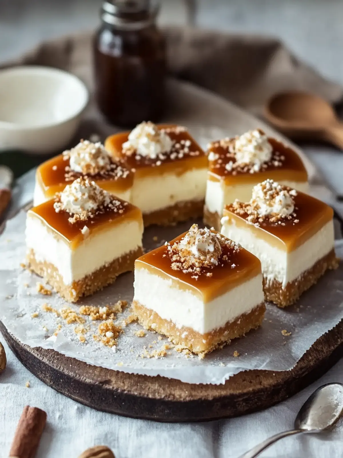 No-Bake Karamell Käsekuchen Riegel für den süßen Genuss 3 Keine_backen_Karamell_Käsekuchen_Riegel