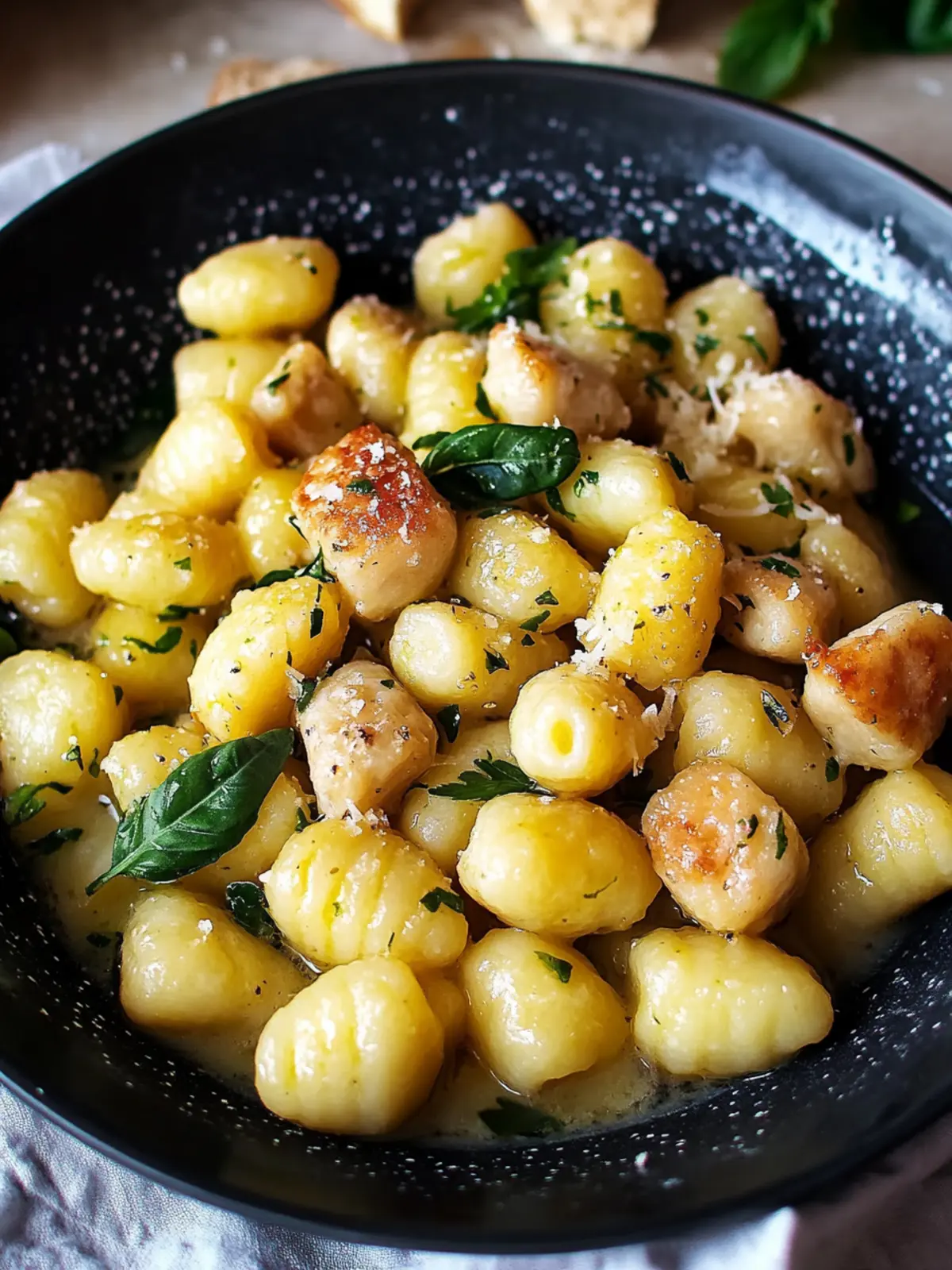 Ein-Pfannen Zitronen Hähnchen Gnocchi für eine schnelle Freude 5 Ein-Pfannen Zitronen Hähnchen Gnocchi