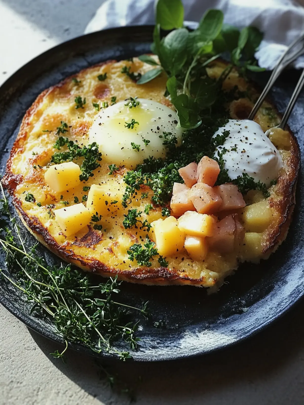 Leberkäse-Kartoffel-Pfanne mit Spiegelei von FrlM