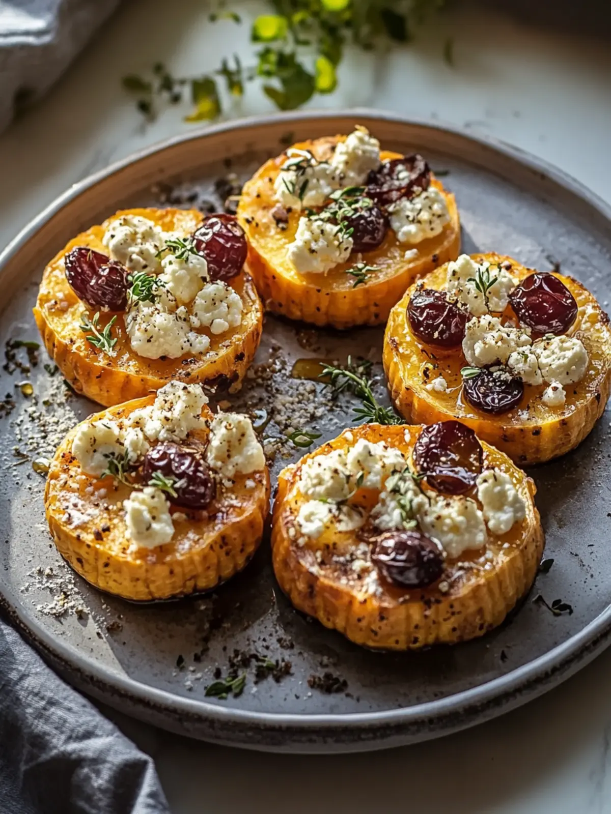 Honig-Feta Süßkartoffel-Runden: Der Hit für deinen Tisch 3 Honig-Feta Süßkartoffel-Runden